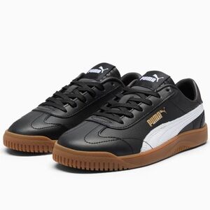 Puma Club 5v5 JR Black and White Sneakers Boy’s Size 6